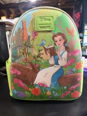 Loungefly Disney Beauty And The Beast Belle Reading Mini Backpack